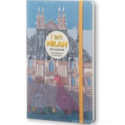 Moleskine - Taccuino Limited Edition I am Milan a righe - Large copertina rigida