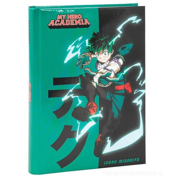 My Hero Academia. Diario 12 mesi non datato. Black