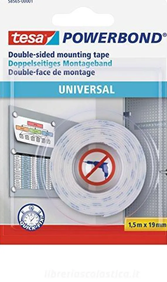Nastro biadesivo 19mm x 1,5 metri