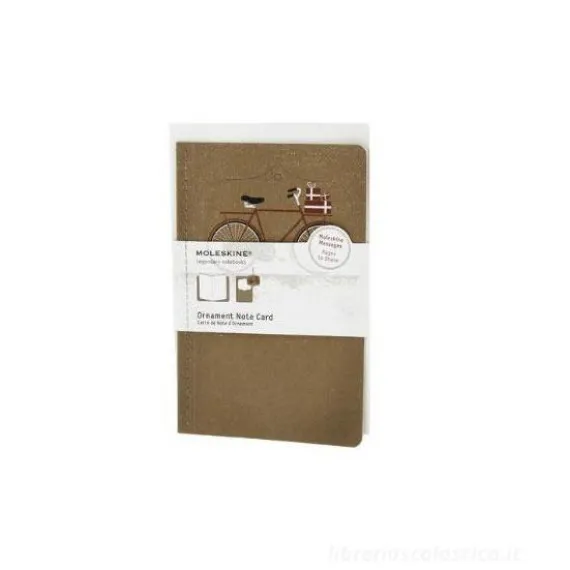 Ornament Note Card. Large. Snowy bicycle