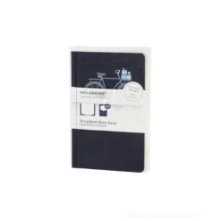 Ornament Note Card. Pocket. Snowy bicycle