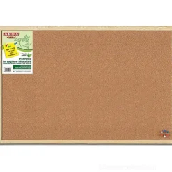 Pannello bifacciale in sughero naturale con cornice in legno 90x60