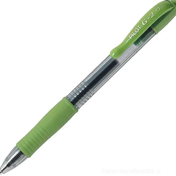 Penna a gel G-2 punta fine 0,7mm verde chiaro