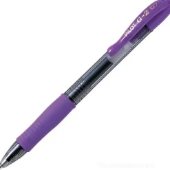 Penna a gel G-2 punta fine 0,7mm viola