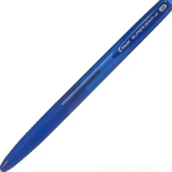 Penna a scatto Super grip g punta media 1mm blu