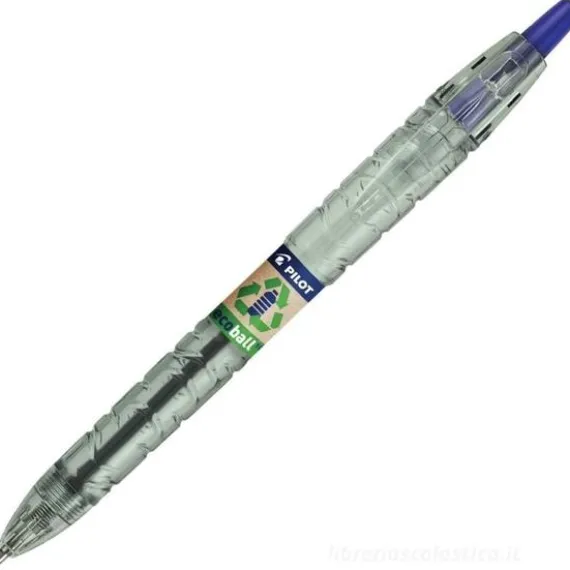 Penna a sfera reciclata Ecoball 1,0 blu punta media