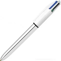 Penna 4 colori Shine argento