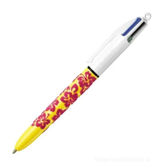 Penna 4 colori Velvet giallo arancione