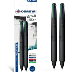 Penna Osama 4colori Urban All Black Edition blister 2pz. (OW 84005560)