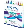 Pennarelli con punta a pennello Giotto Turbo soft Brush 10 pezzi
