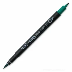 Pennarello acquerellabile Lyra Aqua Brush Duo verde minerale