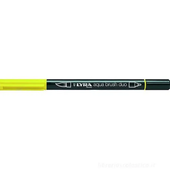 Pennarello acquerellabile Lyra Aqua Brush Duo giallo cadmio