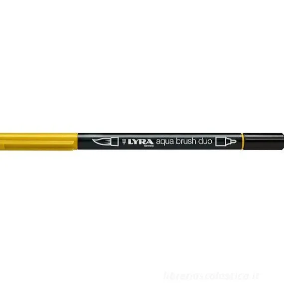 Pennarello acquerellabile Lyra Aqua Brush Duo giallo scuro