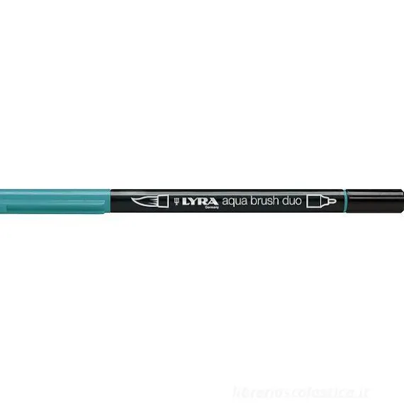 Pennarello acquerellabile Lyra Aqua Brush Duo verde veronese