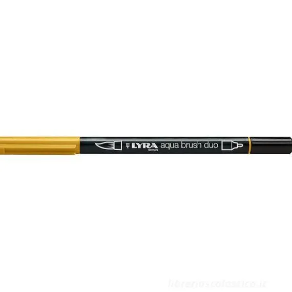 Pennarello acquerellabile Lyra Aqua Brush Duo terra di Siena naturale