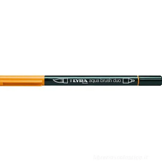 Pennarello acquerellabile Lyra Aqua Brush Duo giallo canarino
