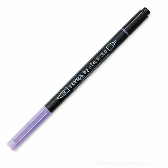 Pennarello acquerellabile Lyra Aqua Brush Duo viola chiaro