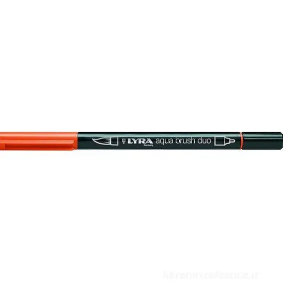 Pennarello acquerellabile Lyra Aqua Brush Duo arancione chiaro