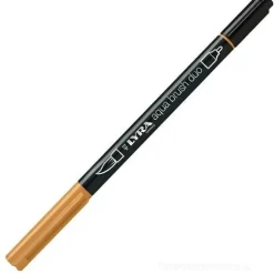 Pennarello acquerellabile Lyra Aqua Brush Duo ocra bruna