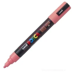 Pennarello indelebile marcatore Uniposca rosa corallo punta media 2,5 mm