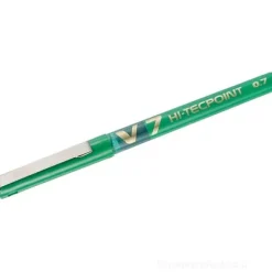 Penna roller a inchiostro liquido Hi-Tecpoint V7 punta fine 0,7mm verde