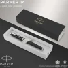 Penna stilografica Parker IM Matt Black Chrome Trim punta media (2143638)