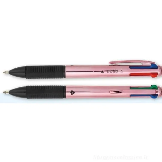 Penna tratto Fila 4 colori Metal rosa (F841403)