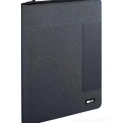 Porta blocco Niji in tessuto grigio scuro (61741)