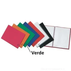 Portalistini colorato a fogli fissi 40 buste A4 finitura ruvida