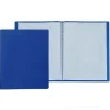 Portalistini con 60 buste trasparenti colore blu cm 22x30