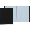 Portalistini con 60 buste trasparenti colore nero cm 22x30