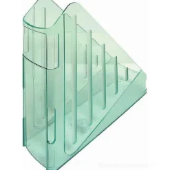 Porta riviste archivio con profondità maggiorata verde
