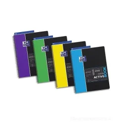 Quaderno a spirale Active Book Oxford A4 quadri (colori assortiti)