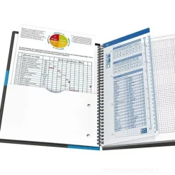 Quaderno a spirale Active Book Oxford A4 quadri (colori assortiti)