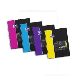 Quaderno a spirale Nomad Book Oxford A4 quadri (colori assortiti)