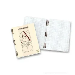Quaderno blocco spiralato Architetto A4 quadri 1 cm