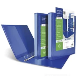 Raccoglitore Nettuno personalizzabile a 4 anelli diametro mm 80 cm 22x30 blu