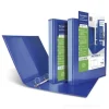 Raccoglitore Nettuno personalizzabile a 4 anelli diametro mm 40 cm 22x30 blu