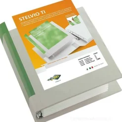 Raccoglitore registratore Stelvio formato A4 con dorso da 10 cm e 4 anelli da 8 cm