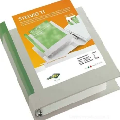 Raccoglitore registratore Stelvio formato A4 con dorso da 5,5 cm e 4 anelli da 4 cm
