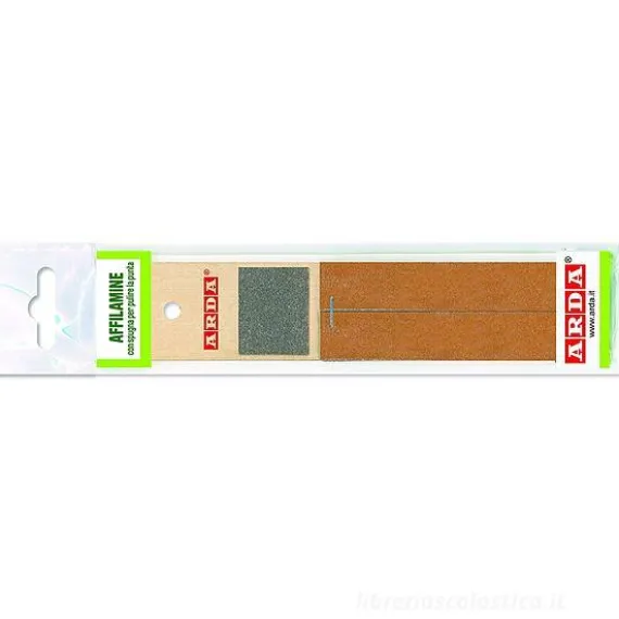 Raschietto affilamine con 10 foglietti abrasivi