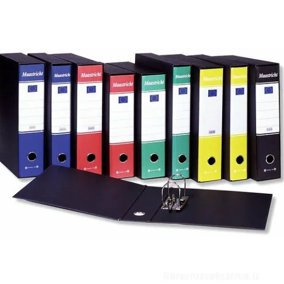 Registratore Maastricht con dorso da 8 cm colore rosso