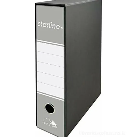 Registratore Starline dorso cm 8 grigio cm 28,5x34,3x8