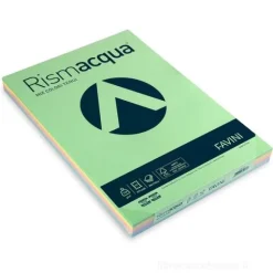 Risma Acqua 200 fogli colori assortiti tenui formato A3 140 gr