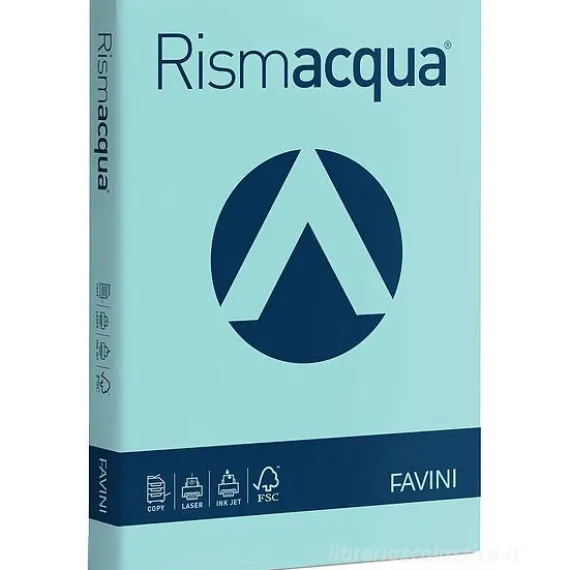 Rismacqua 300 fogli formato A4 90 gr celeste