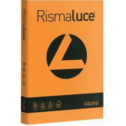 Risma Luce 125 fogli formato A4 200 gr arancio