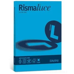 Risma Luce 125 fogli formato A4 200 gr azzurro