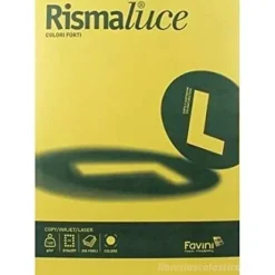 Risma Luce 300 fogli formato A4 90 gr giallo oro