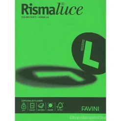 Risma Luce 300 fogli formato A4 90 gr verde