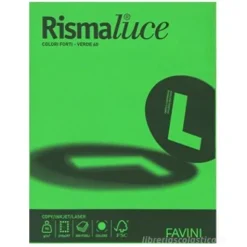 Risma Luce 125 fogli verde formato A3 200 gr